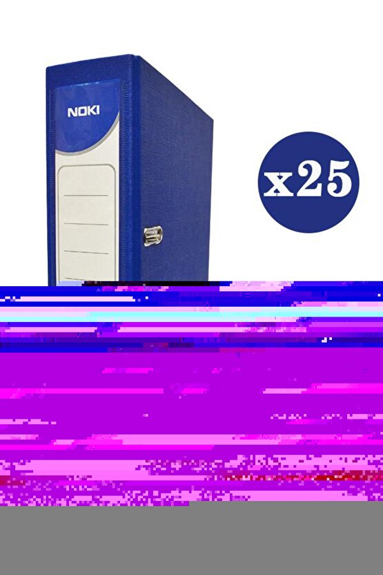 Klasör Plastik Çıtalı Geniş Mavi 25’li