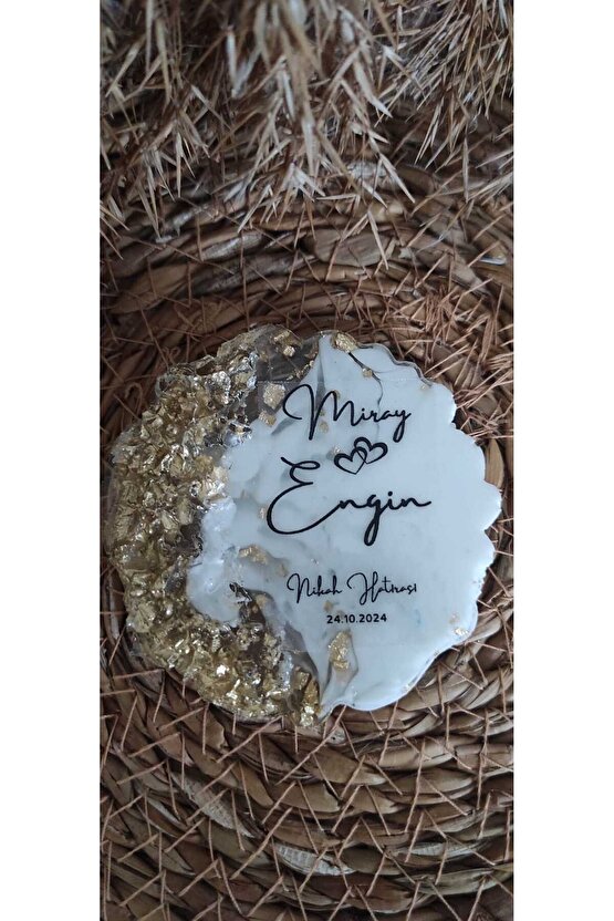 Epoksi Magnet 15 Adet Söz Nişan Kına Nikah Özel Gün Hatıra Hediyelik