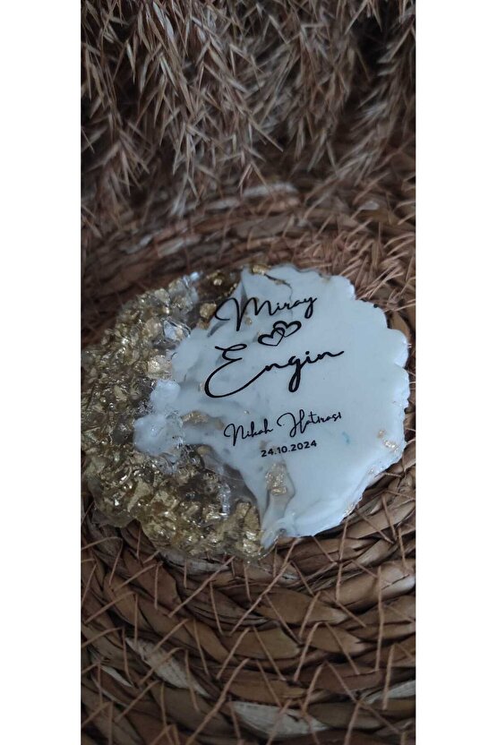 Epoksi Magnet 15 Adet Söz Nişan Kına Nikah Özel Gün Hatıra Hediyelik