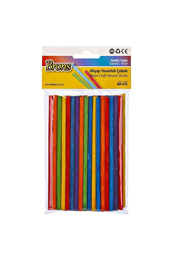Yuvarlak Çubuk Renkli Kalın Br-915