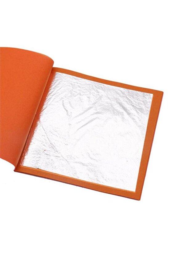 Imitasyon Yaprak Varak Gümüş 16x16 cm - 25 Yaprak