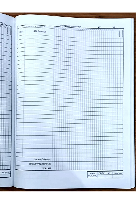 Anasınıfı Sınıf Defteri Plastik Kapak Karma Renkler.