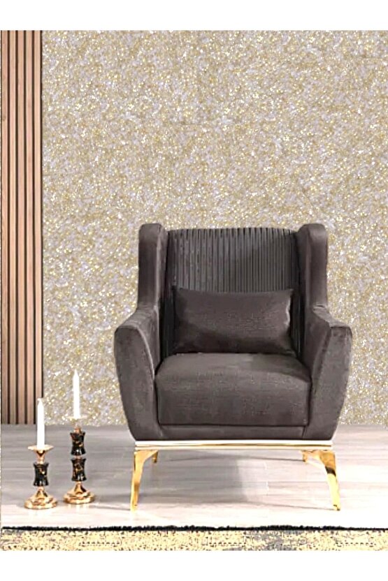 Organik Ipek Dekoratif Yalıtım Sıvası- Parlak Gold - Izo-026 - 4 M2 - Ses & Isı & Nem Yalıtımı