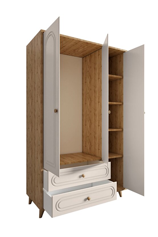 Sofia Bohem 3 Kapılı Gardrop