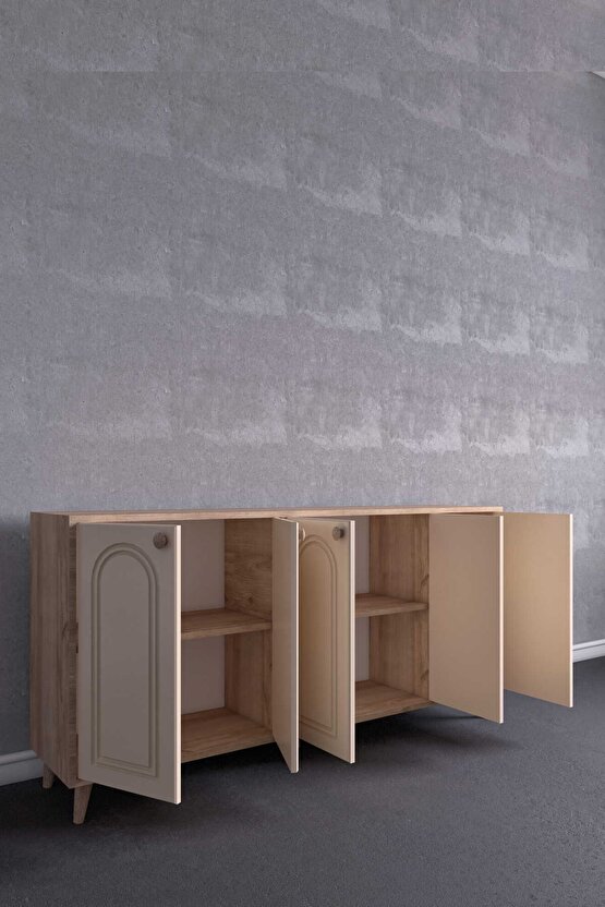 Maria Bohem Konsol Safir Meşe-Vizon Bej