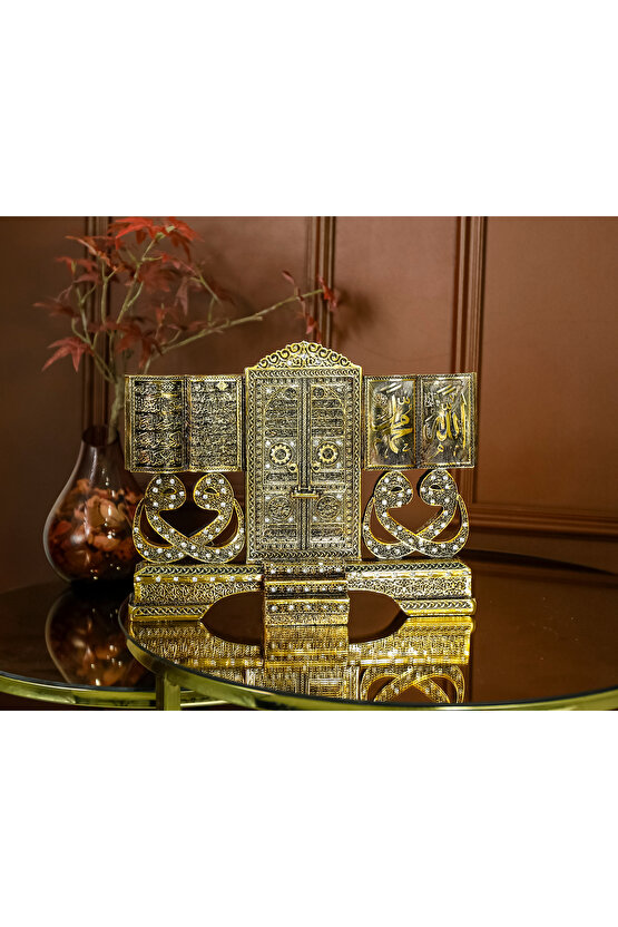 MASAÜSTÜ BİBLO OBJE DEKOR VAV ALLAH MUHAMMED AYETEL KÜRSİ LÜKS HEDİYELİK