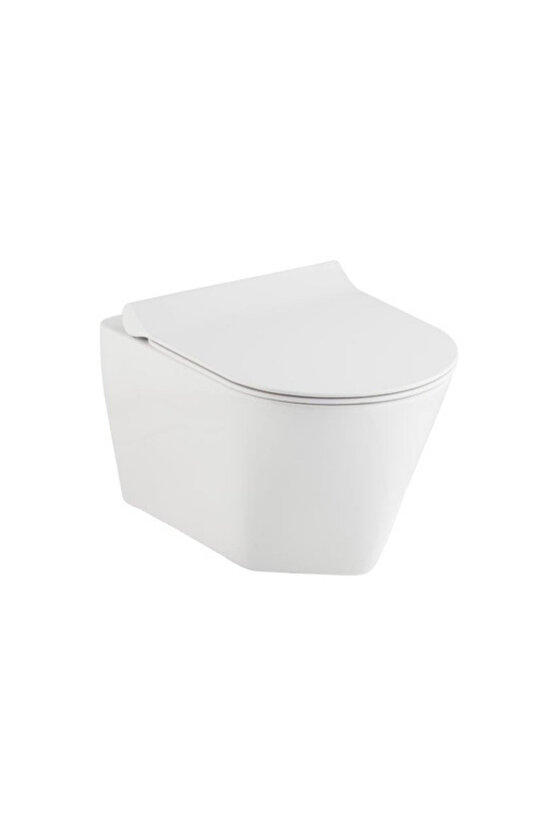 Stella Kanalsız Asma Klozet A121111h, Yavaş Kapak