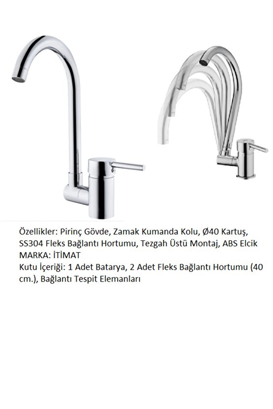 Delta Pencere Önü Miks Eviye Bataryası 323p