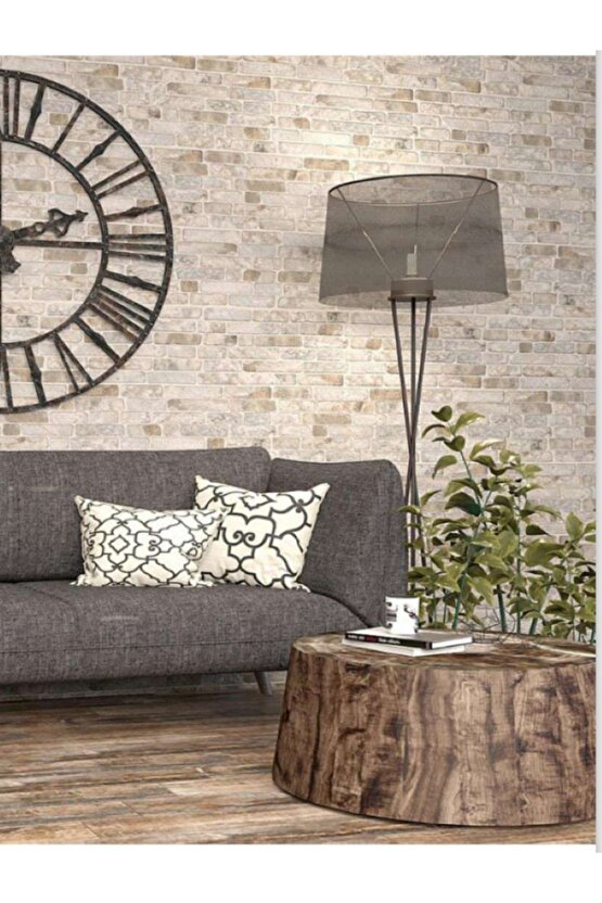 Brick Gri Yer Duvar Seramiği