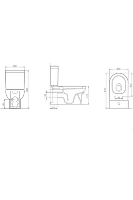 Terra Kombi Klozet Takımı Duvara Sıfır