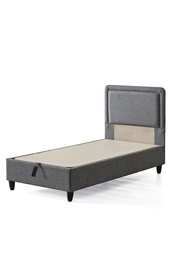 Melisa Tek Kişilik Sandıklı Baza + Full Ortopedik Visco Yatak + Başlık 3 lü Set