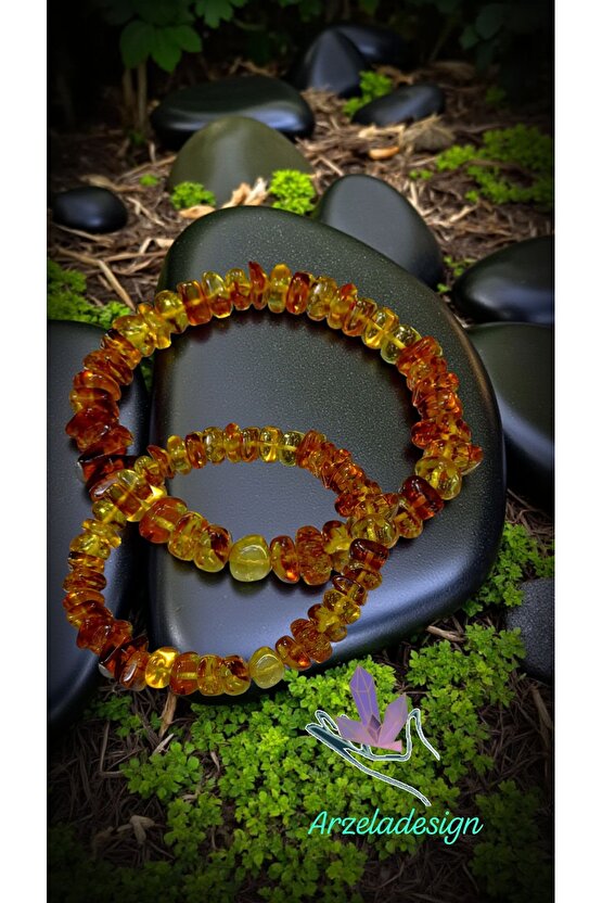 Doğal Taş DAMLA KEHRİBAR BİLEKLİK 8-9 mm