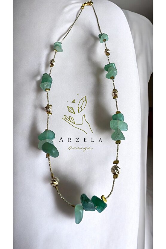 Doğal Taş AVENTURİN KOLYE