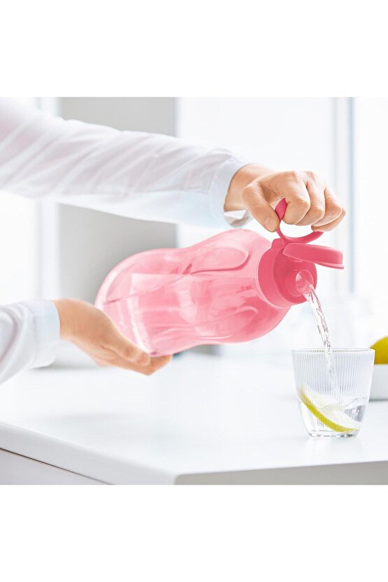 Eko Şişe 2 Litre Pembe Pamuk Şeker  Matara Suluk Eco Pratik Kapak