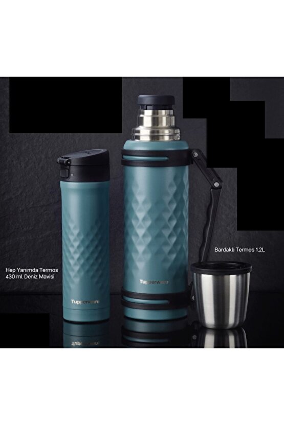 Hep Yanımda 430 ml ve Bardaklı 1.2 L Termos Set