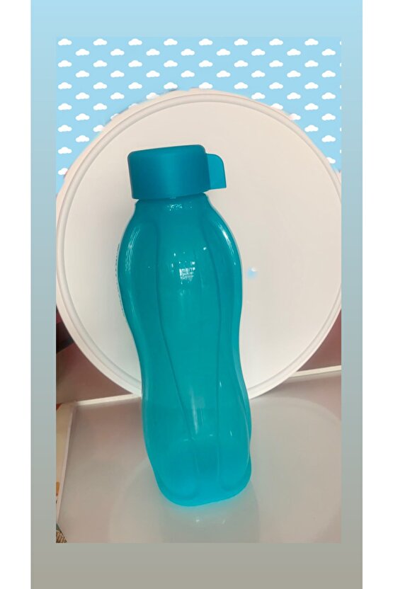 Eko Şişe 1 Litre Mavi Çevir Aç Kapak