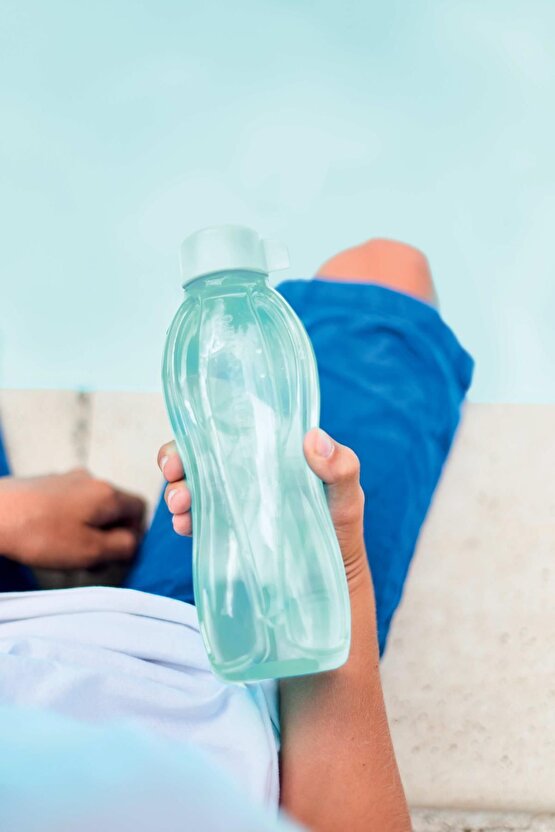 Eco Şişe Suluk Su Mavisi ve Kolay Kapak Pembe 2li  500 ml