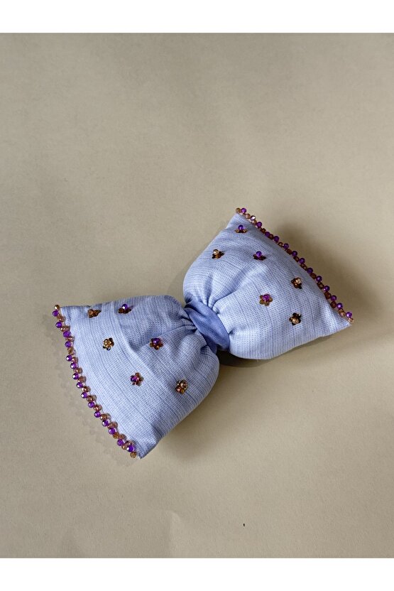 Boncuk İşlemeli Fiyonk Otomatik Toka 3