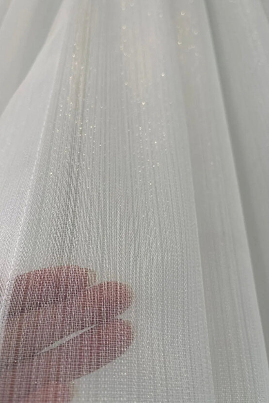 Brillant Gumus Simli Bambu Tul Perde 13 Sık Pileli Vıdeolu Gulsemperdeonlıne