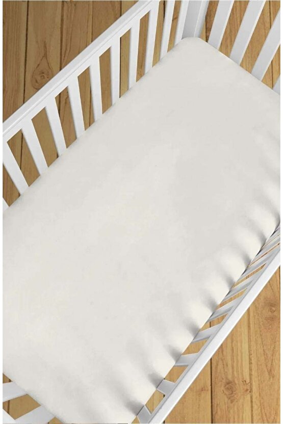 PREMİUM %100 NATÜREL COTTON 100x150 cm LASTİKSİZ KREM ÇARŞAF BED SHEET FOR BABY