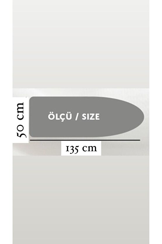 PREMİUM PRESTİGE (50x135 cm) PİNK ÜTÜ MASASI ÖRTÜSÜ KILIFI BEZİ İRONİNG BOARD COVER