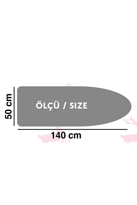 (HEDİYELİ) Mavi Ütü Masası Kılıfı Örtüsü Bezi 1 Ad Koruyucu File Ütülme Pedi Hediye