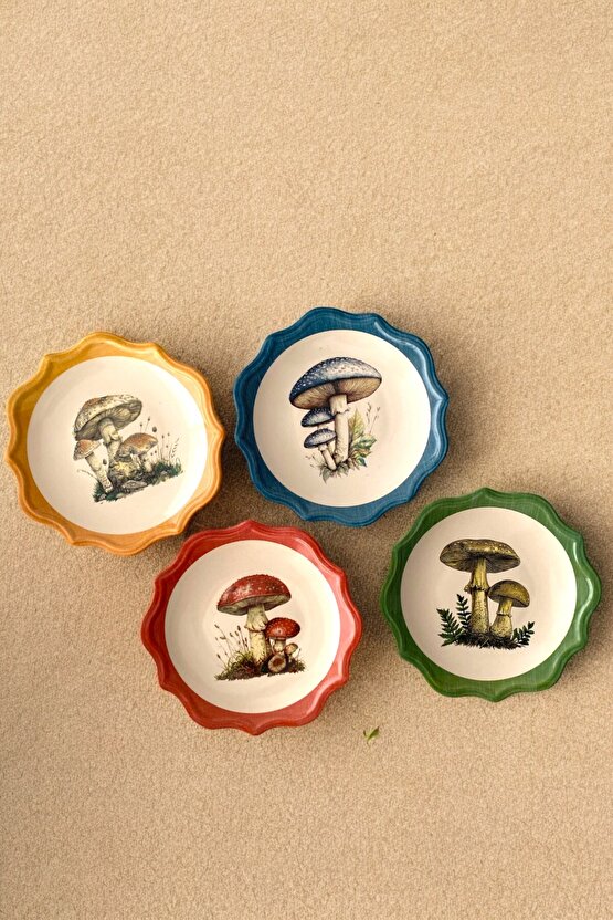 4 Kişilik Pasta Takımı Pasta Tabağı Seti Hediyelik Kutulu