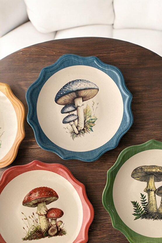 4 Kişilik Pasta Takımı Pasta Tabağı Seti Hediyelik Kutulu