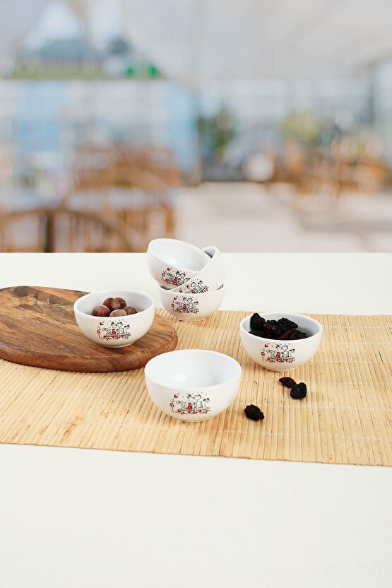 Peri Masalı Bulut Mini Çerezlik  Sosluk 8 Cm 6 Adet