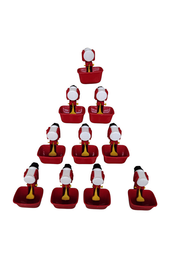 Depo Dilli Çanak 10 Adet Otomatik Nipel Tavuk Suluk