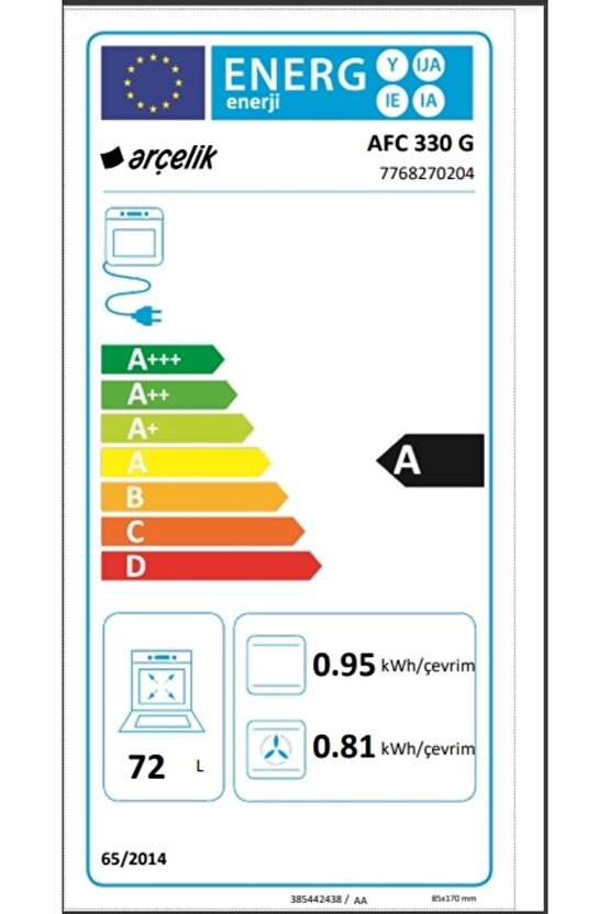 Afc 330 G Ankastre Fırın Grion