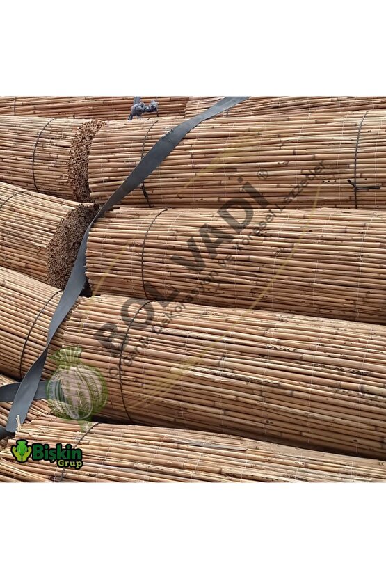 75cm X 300cm Afyonkarahisardan Misina Ipli Doğal Bambu Kamış Çit,bahçe Çiti,hasır Çit, Gölgelik