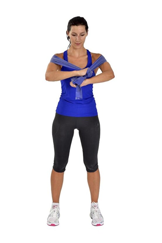 Pilates & Yoga Egzersiz Bandı , Theraband Mavi Renk 1.5 Mt