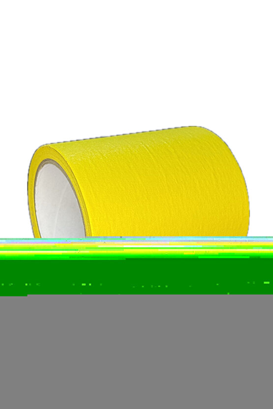 Maskeleme Kağıt Bant Geniş taban bandı Özel kesim 100mmx20mt SARI