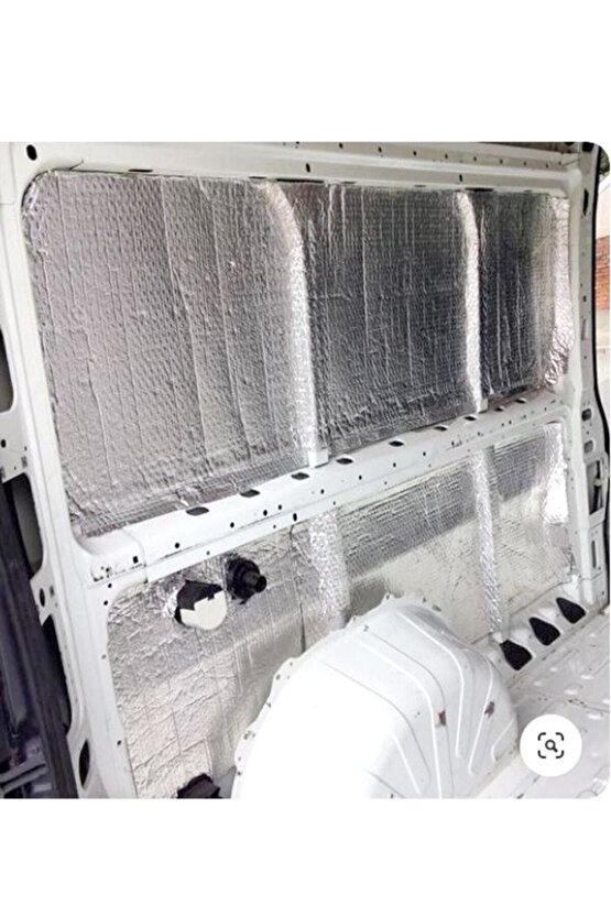 Oto Ses Yalıtım 120x100cm 9mm Folyolu Yapışkanlı Karavan Isı Yalıtım Malzemesi