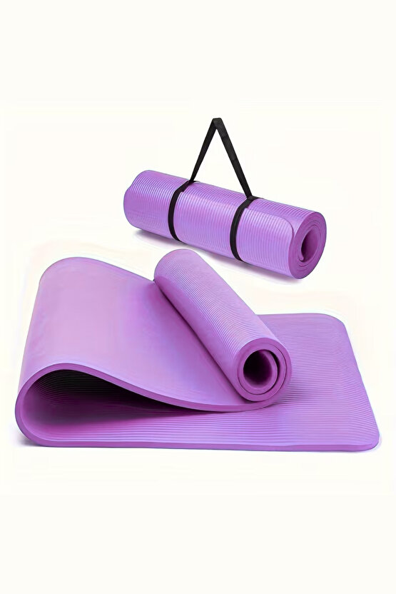 Ev ve Spor Salonuna Uygun Ultra Yumuşak Silikon 10 MM Yoga ve Pilates Matı Taşıma Askı Aparatı