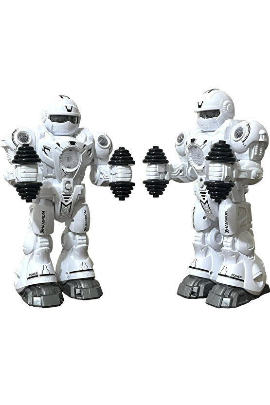 Oyuncak Işıklı ve Müzikli Hareketli Atletik Sporcu Pilli Robot Şınav Çekebilen Robot