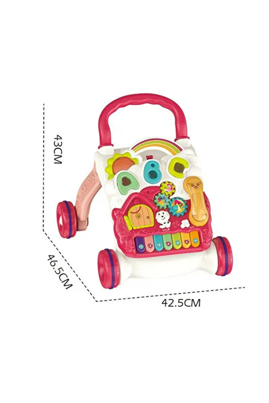 Yürümeye Yardımcı Aktivite Masalı Sesli Piyanolu 4in1 Bebek Yürüteci