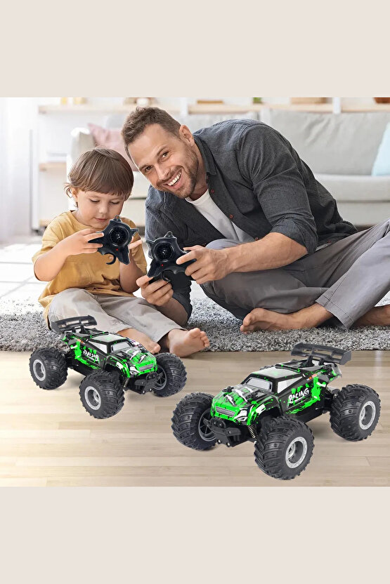 2.4 GHz Uzaktan Kumandalı Şarjlı Araba Full Fonksiyon Işıklı 1:18 High Speed Off Road 40 Dk. Sürüş