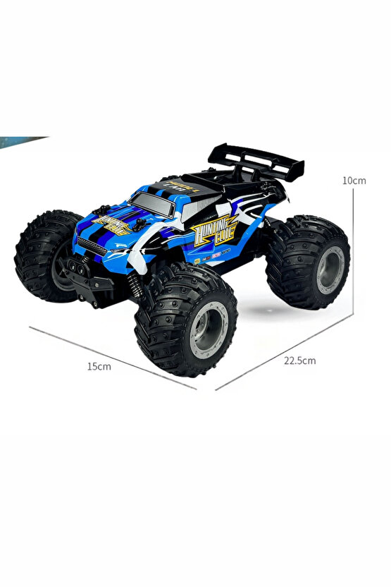Uzaktan Kumandalı Full Fonksiyon Işıklı 2.4G 1:18 Şarjlı High Off Road Araba +20 Km Hız