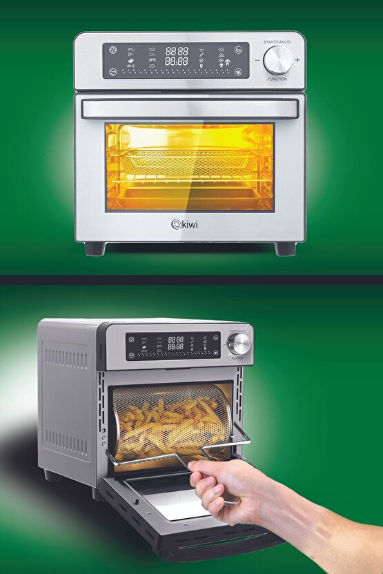 Kaf 5551 Çok Fonksiyonlu Yağsız Fritöz Air Friyer 15 Lt