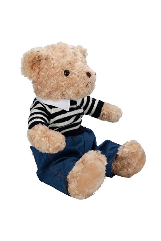Oyuncak Kıyafetli Peluş Ayı Teddy Bear 37 cm Sevgiler Günü ve Karne Hediyesine Uygun