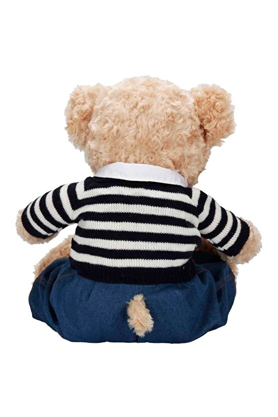 Oyuncak Kıyafetli Peluş Ayı Teddy Bear 37 cm Sevgiler Günü ve Karne Hediyesine Uygun