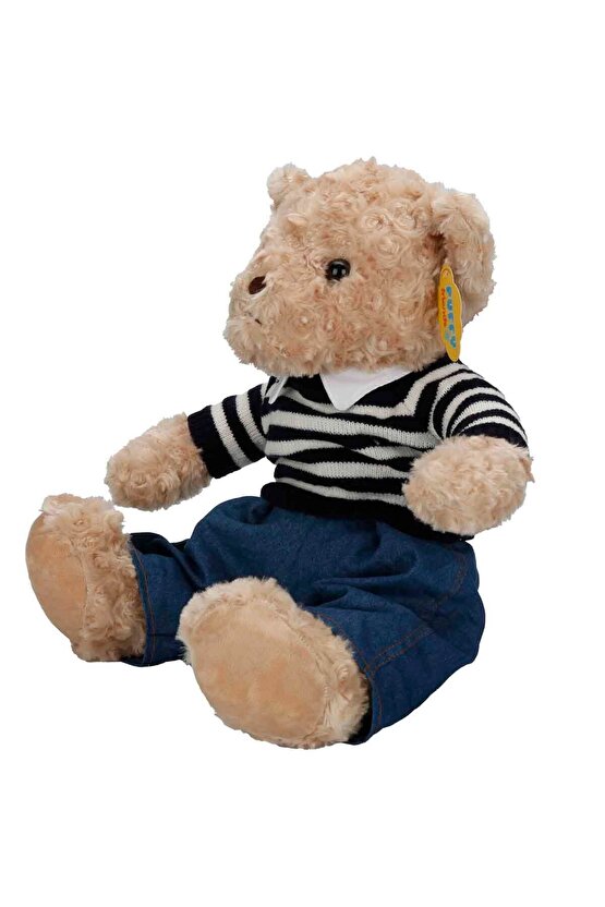 Oyuncak Kıyafetli Peluş Ayı Teddy Bear 37 cm Sevgiler Günü ve Karne Hediyesine Uygun
