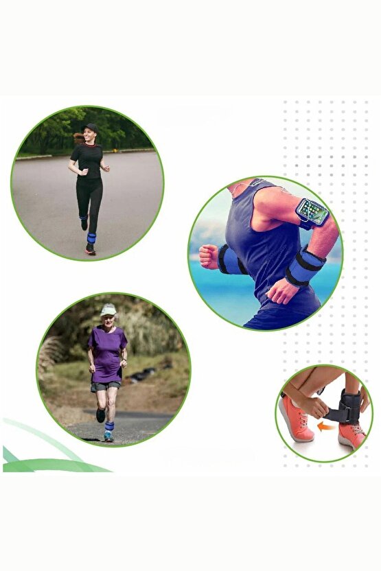 Cosfer El Ve Ayak Ağırlığı Taşıma Çantası ile Fitness Kardiyo Kondisyon Fizik Tedavi