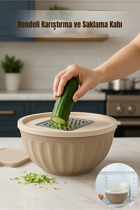 Latte Rendeli Karıştırma Kabı Saklama Kabı ve Mikser Kabı