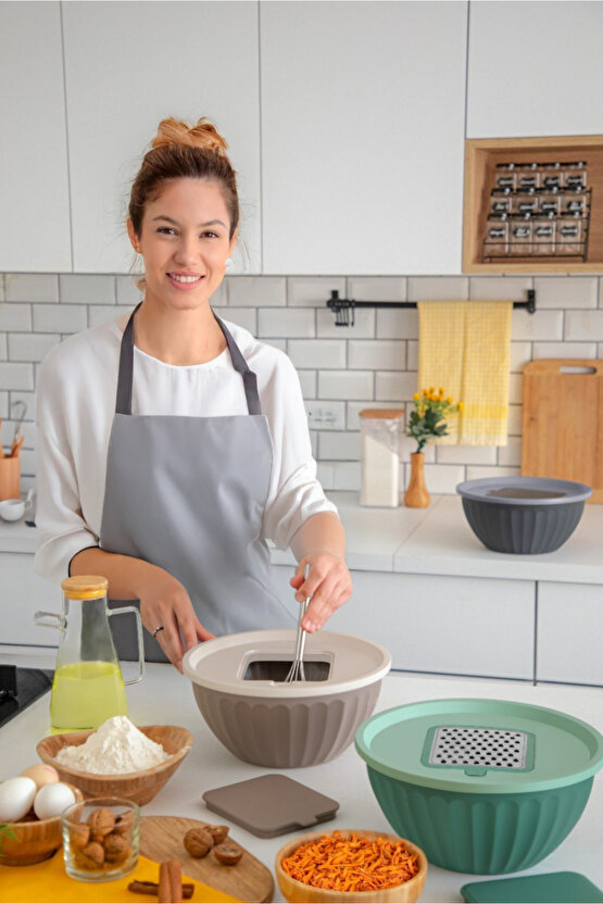 Latte Rendeli Karıştırma Kabı Saklama Kabı ve Mikser Kabı