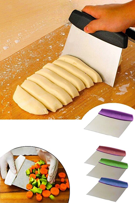 Hamur Doğrayıcı Çelik Spatula Sebze Ve Meyve Dilimleyici Spatula