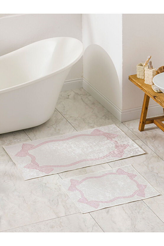 MA BELLA LCW HOME Karışık Desenli Banyo Paspası Seti 2li