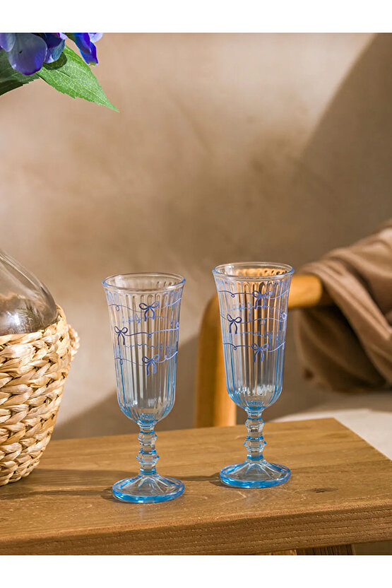 LCW HOME Karışık Fiyonk Baskılı Cam Su Bardağı 2li 120 Ml